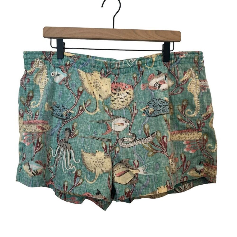 Reyn Spooner Fish Ocean Life Swim Trunks Size L